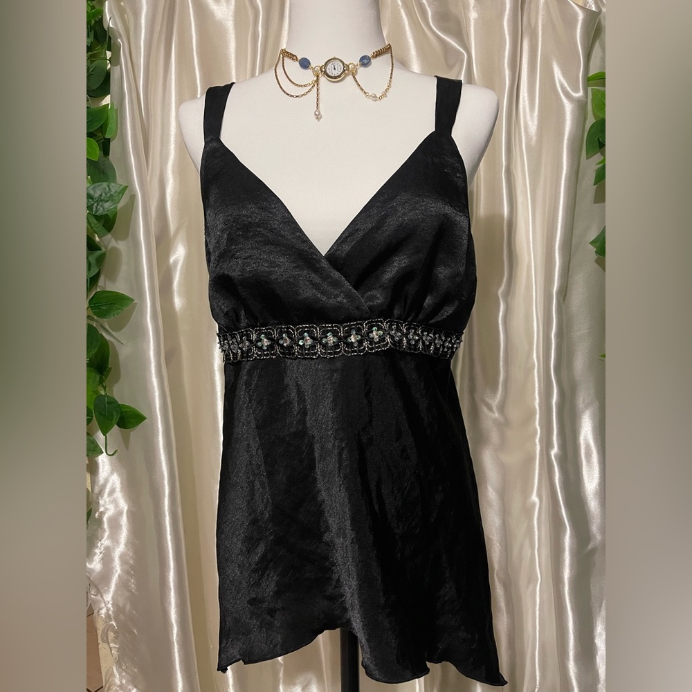 Status Anxiety Black Sleeveless Blouse